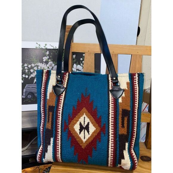 Saddlebag company southwest  wool handwoven Purse - Picture 2 of 8